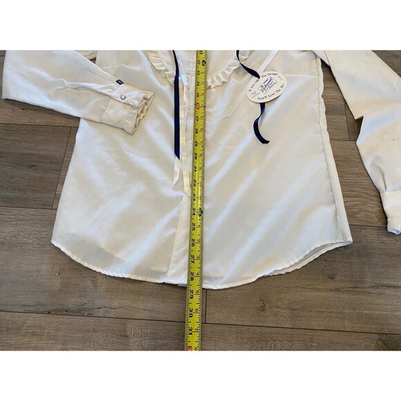 Rockmount Ranch Wear Womens M Western Shirt Cowboy Pearl Snap Ribbon Top READ - Picture 4 of 9